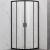 Душевой уголок Veconi Rovigo RV-202B 80х80 RV202B-80-01-C6 профиль Черный матовый стекло прозрачное