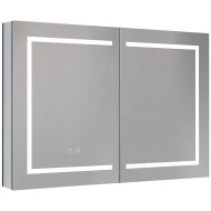 Зеркальный шкаф Aquatek 100 AQ7104-MLC с подсветкой Хром