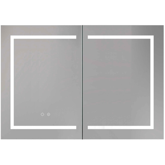 Зеркальный шкаф Aquatek 100 AQ7104-MLC с подсветкой Хром Зеркальный шкаф Aquatek 100 AQ7104-MLC с подсветкой Хром