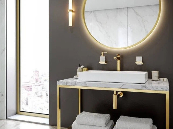 Смеситель для раковины Hansgrohe Talis E 71716990 Полированное золото