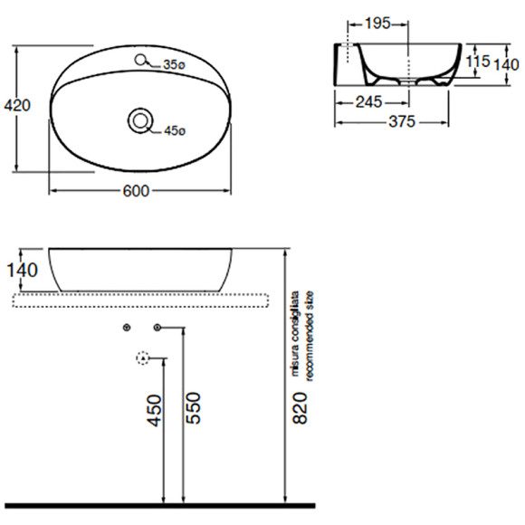 Раковина Azzurra Elegance Circle 60 ELLA060420CMBI/(ECI60M bi)*1 Белая Раковина Azzurra Elegance Circle 60 ELLA060420CMBI/(ECI60M bi)*1 Белая