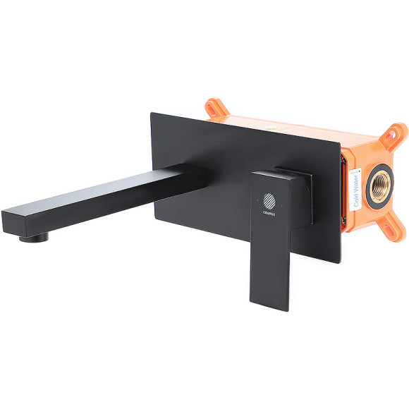 Смеситель для раковины Orange Lutz M04-722b Черный матовый Смеситель для раковины Orange Lutz M04-722b Черный матовый