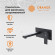 Смеситель для раковины Orange Lutz M04-722b Черный матовый Смеситель для раковины Orange Lutz M04-722b Черный матовый