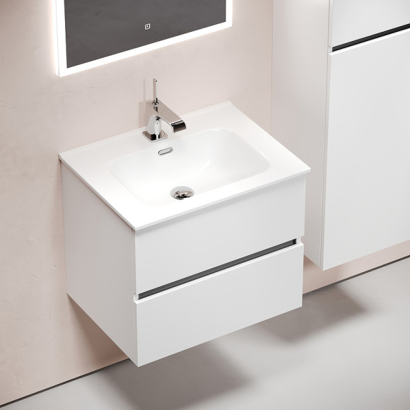 Тумба под раковину Sancos Urban 60 UR60W подвесная Белый глянец Тумба под раковину Sancos Urban 60 UR60W подвесная Белый глянец