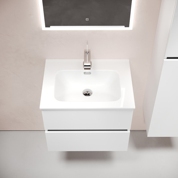 Тумба под раковину Sancos Urban 60 UR60W подвесная Белый глянец Тумба под раковину Sancos Urban 60 UR60W подвесная Белый глянец