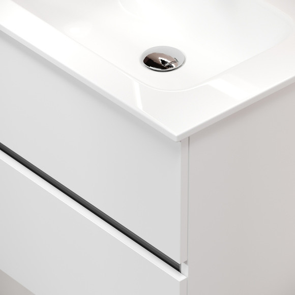 Тумба под раковину Sancos Urban 60 UR60W подвесная Белый глянец Тумба под раковину Sancos Urban 60 UR60W подвесная Белый глянец