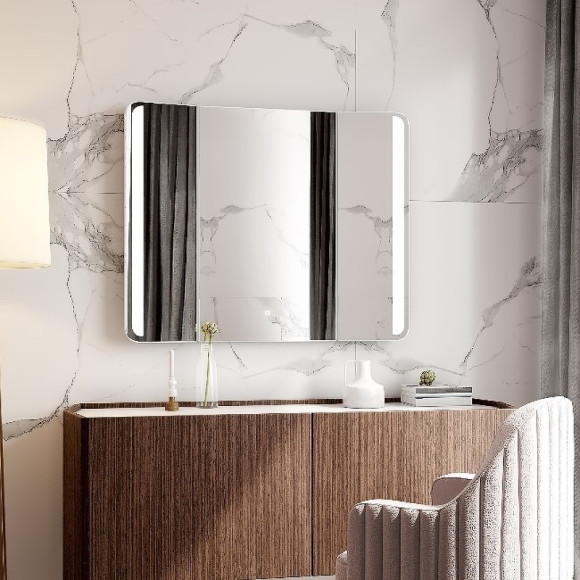 Зеркало Континент Трюмо 1000х800 ЗЛП453 с подсветкой с сенсорным выключателем