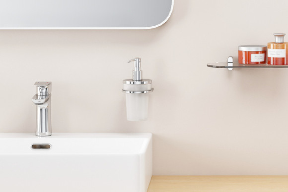 Дозатор для жидкого мыла Excellent Kobo DOEX.1706CR Хром Дозатор для жидкого мыла Excellent Kobo DOEX.1706CR Хром