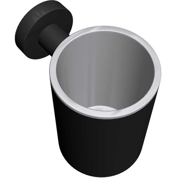 Стакан для зубных щеток Colombo Design Plus W4902.NM Черный матовый Стакан для зубных щеток Colombo Design Plus W4902.NM Черный матовый