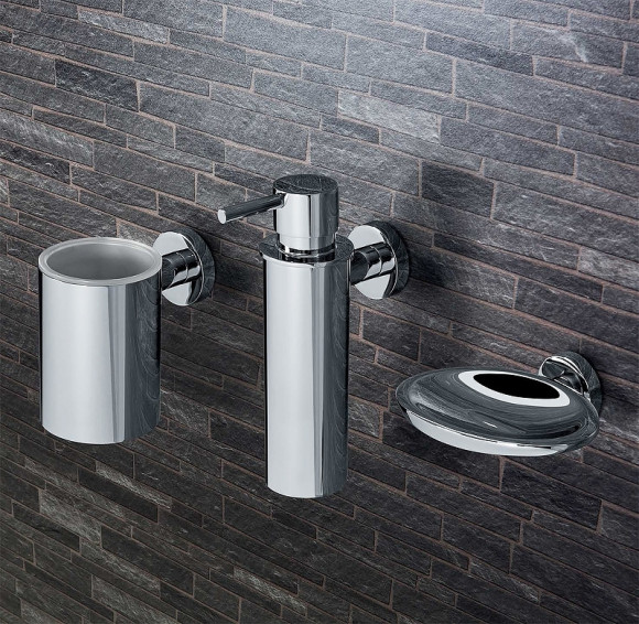 Стакан для зубных щеток Colombo Design Plus W4902.NM Черный матовый Стакан для зубных щеток Colombo Design Plus W4902.NM Черный матовый