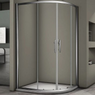 Душевой уголок Veconi Rovigo RV-08 100х90 L RV08-10090A-01-19C3 профиль Хром стекло прозрачное