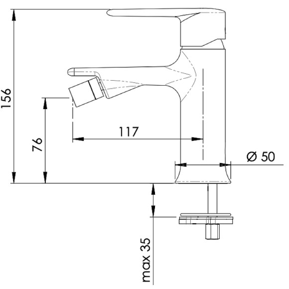 Смеситель для биде Remer Vanity V22 Хром Смеситель для биде Remer Vanity V22 Хром