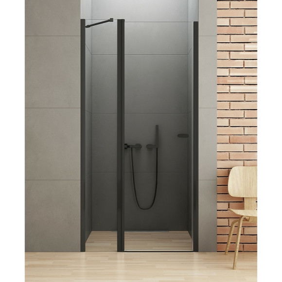 Душевая дверь New Trendy New Soleo Black 110 D-0243A профиль Черный стекло прозрачное Душевая дверь New Trendy New Soleo Black 110 D-0243A профиль Черный стекло прозрачное