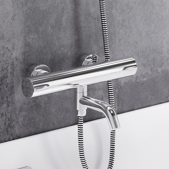 Смеситель для ванны Damixa Scandinavian Pure 363000000 с термостатом Хром