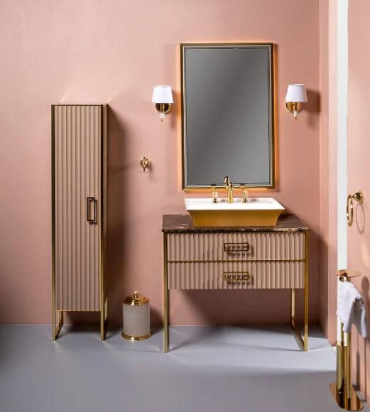 Зеркало Boheme Armadi Art Monaco 70 566-CPG с подсветкой Капучино глянец Золото Зеркало Boheme Armadi Art Monaco 70 566-CPG с подсветкой Капучино глянец Золото