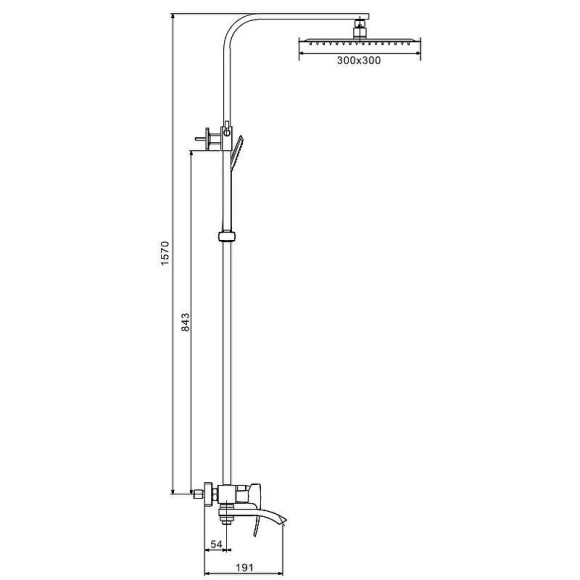 Душевая система Gappo G07 G2407-4 Бронза Душевая система Gappo G07 G2407-4 Бронза