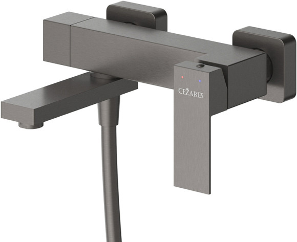 Смеситель для ванны Cezares Slider SLIDER-VD-GM Оружейная сталь