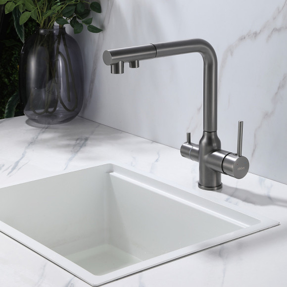 Смеситель для кухни Abber Emotion AF8814NG Никель Смеситель для кухни Abber Emotion AF8814NG Никель