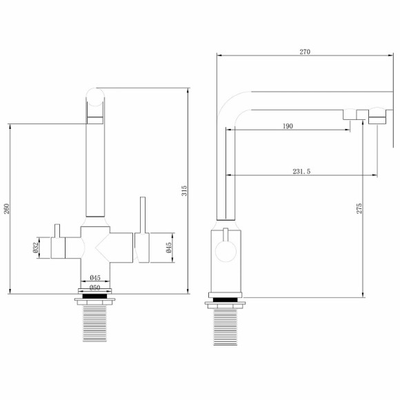 Смеситель для кухни Abber Emotion AF8814NG Никель Смеситель для кухни Abber Emotion AF8814NG Никель