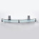 Стеклянная полка WasserKRAFT Lopau K-6044 Хром Стеклянная полка WasserKRAFT Lopau K-6044 Хром