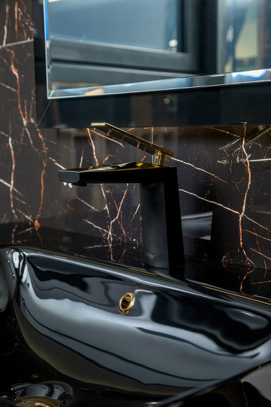 Тумба под раковину Boheme Armadi Art Lucido 100 770-100-B подвесная Черный глянец