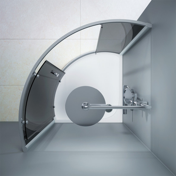 Душевой уголок AM.PM Like Solo Slide 90x90 W83G-315-090CG64 профиль Хром матовый стекло тонированное Душевой уголок AM.PM Like Solo Slide 90x90 W83G-315-090CG64 профиль Хром матовый стекло тонированное