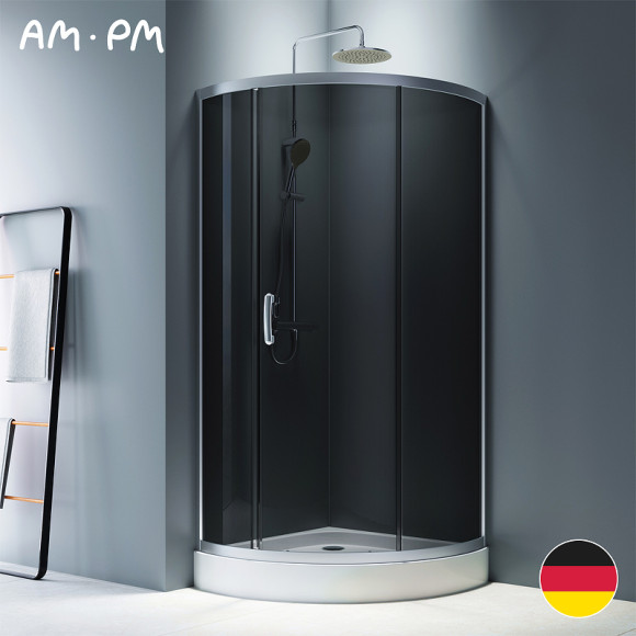 Душевой уголок AM.PM Like Solo Slide 90x90 W83G-315-090CG64 профиль Хром матовый стекло тонированное Душевой уголок AM.PM Like Solo Slide 90x90 W83G-315-090CG64 профиль Хром матовый стекло тонированное