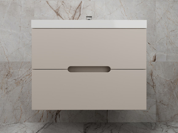 Тумба под раковину Style Line Матис 80 ЛС-00002308 подвесная Крем Тумба под раковину Style Line Матис 80 ЛС-00002308 подвесная Крем