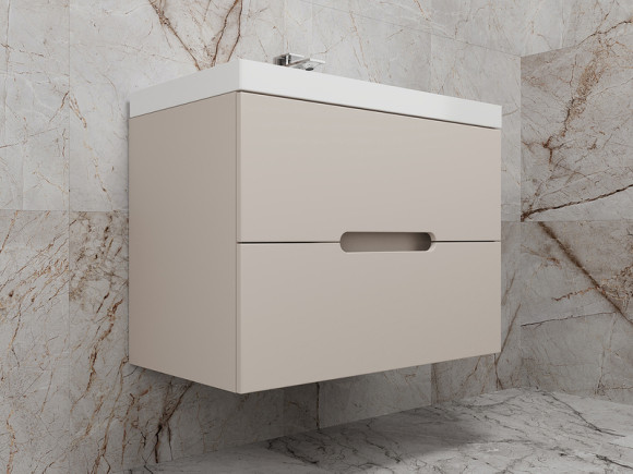 Тумба под раковину Style Line Матис 80 ЛС-00002308 подвесная Крем Тумба под раковину Style Line Матис 80 ЛС-00002308 подвесная Крем