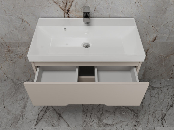 Тумба под раковину Style Line Матис 80 ЛС-00002308 подвесная Крем Тумба под раковину Style Line Матис 80 ЛС-00002308 подвесная Крем