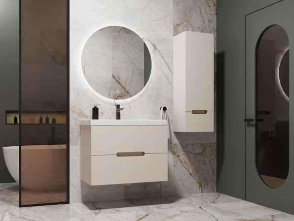 Тумба под раковину Style Line Матис 80 ЛС-00002308 подвесная Крем Тумба под раковину Style Line Матис 80 ЛС-00002308 подвесная Крем