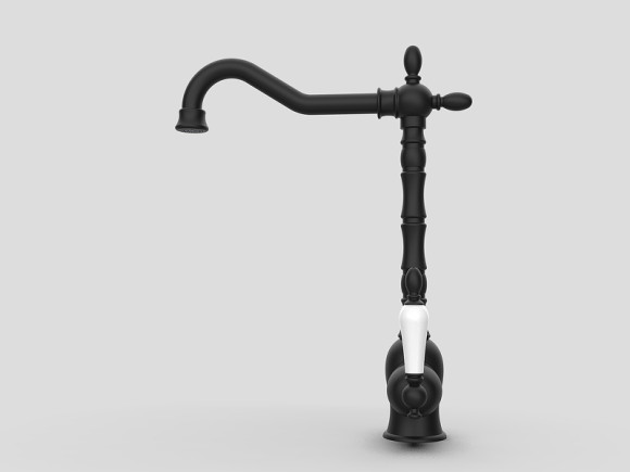 Смеситель для кухни GPD Retro Colored MTE180-S Черный матовый