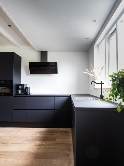 Смеситель для кухни GPD Retro Colored MTE180-S Черный матовый