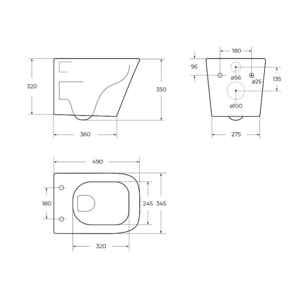 Унитаз BelBagno Ardente-Tor BB520CH-TOR подвесной без сиденья Унитаз BelBagno Ardente-Tor BB520CH-TOR подвесной без сиденья