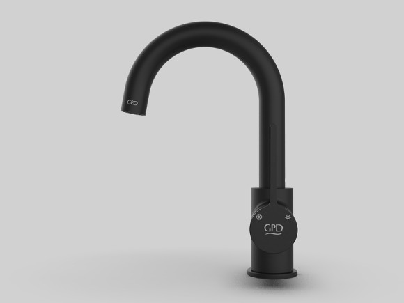 Смеситель для раковины GPD Gildo MTL165-S Черный
