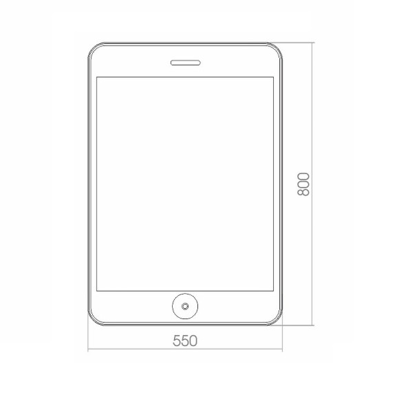 Зеркало Azario Адам 55 ФР-00001373 с подсветкой с сенсорным выключателем