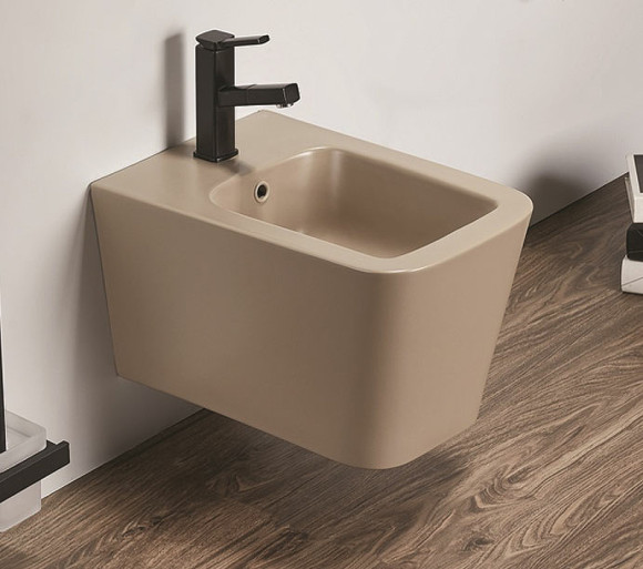 Биде CeramaLux 5370MC подвесное Капучино матовое