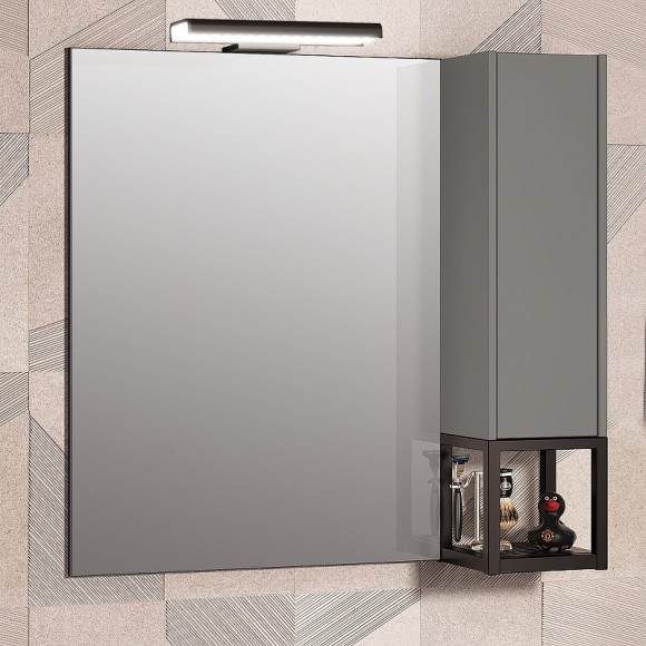 Подвесной шкаф Opadiris Треви 20 R 00-00003874 Серый матовый Подвесной шкаф Opadiris Треви 20 R 00-00003874 Серый матовый