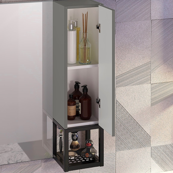 Подвесной шкаф Opadiris Треви 20 R 00-00003874 Серый матовый Подвесной шкаф Opadiris Треви 20 R 00-00003874 Серый матовый