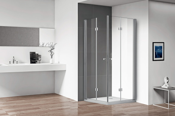 Душевой уголок Cezares Eco 90x90 ECO-O-AS-2-90-C-Cr профиль Хром стекло прозрачное