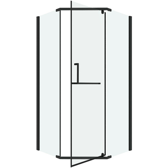 Душевой уголок Grossman Pragma 100х100 302.K33.03.1010.21.00 профиль Черный матовый стекло прозрачное Душевой уголок Grossman Pragma 100х100 302.K33.03.1010.21.00 профиль Черный матовый стекло прозрачное