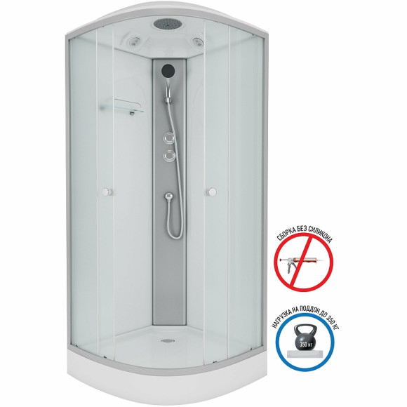 Душевая кабина Niagara Eco 90x90 E90/13/MT без гидромассажа