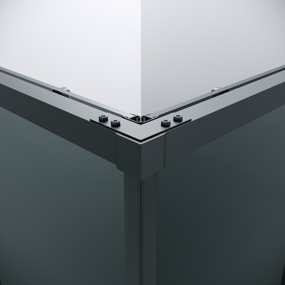 Душевой уголок Grossman Galaxy 80х80 300.K33.01.8080.21.10 профиль Черный матовый стекло тонированное Душевой уголок Grossman Galaxy 80х80 300.K33.01.8080.21.10 профиль Черный матовый стекло тонированное