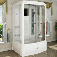 Душевая кабина Radomir Диана 2 139x108 1-05-1-0-0-0650 с баней профиль Белый стекло прозрачное