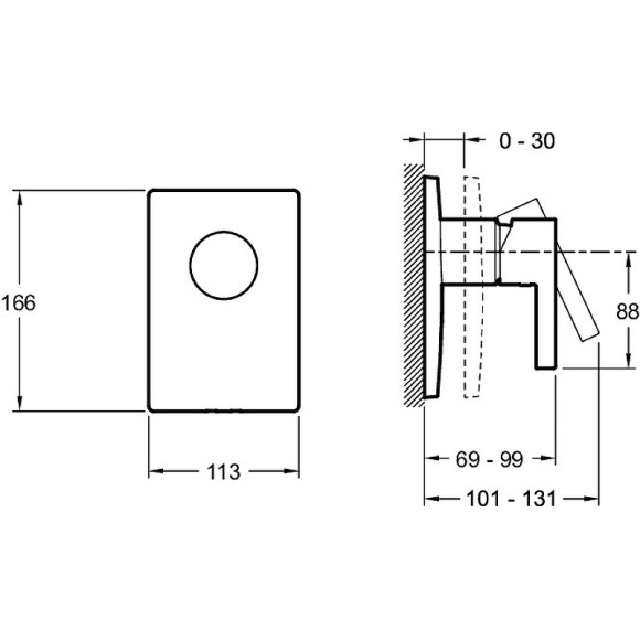 Смеситель для душа Jacob Delafon Stillness E98711-CP Хром Смеситель для душа Jacob Delafon Stillness E98711-CP Хром