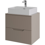 Тумба с раковиной Orange Line 60 Li-60TuLMDF+B04-500W подвесная Латте матовый