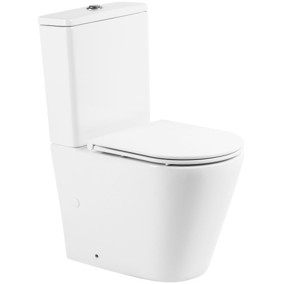 Унитаз компакт BelBagno Flay-R BB2149CPR/BB870SC без бачка с сиденьем Микролифт