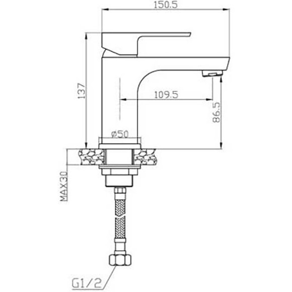 Смеситель для раковины Agger Brilliant A0302100 Хром