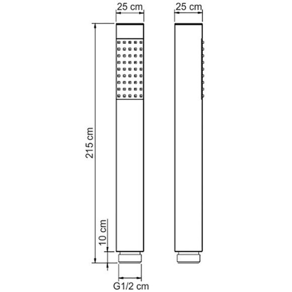 Ручной душ WasserKRAFT A106 Хром Ручной душ WasserKRAFT A106 Хром