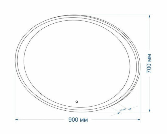 Зеркало Art&Max Pescara AM-Pes-900-700-DS-F с подсветкой с сенсорным выключателем Зеркало Art&Max Pescara AM-Pes-900-700-DS-F с подсветкой с сенсорным выключателем
